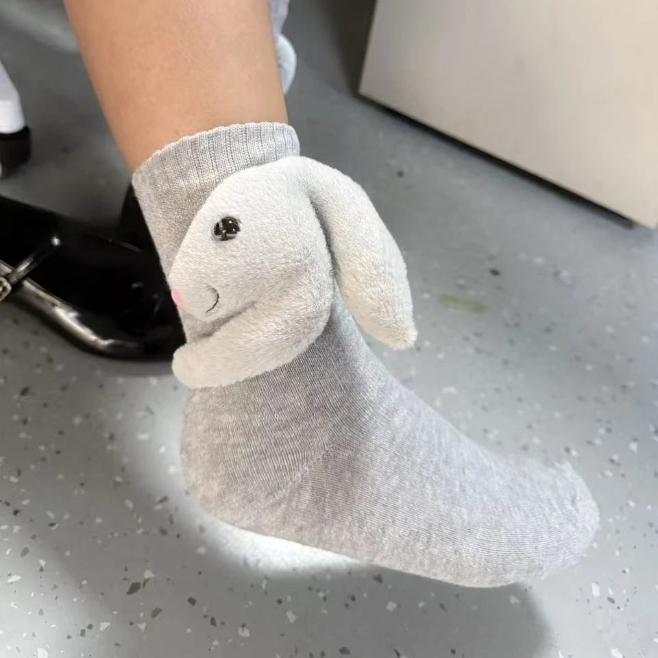 Unisex Huissokken met 3D Dierenaccent voor Binnengebruik 7