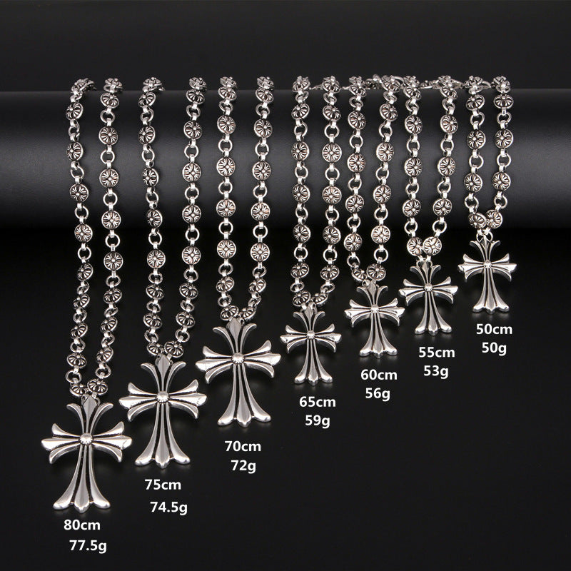 Unisex Ketting met Gotische Kruishanger 4