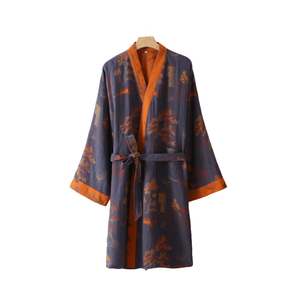 Unisex Kimono Badjas Retro Stijl 0