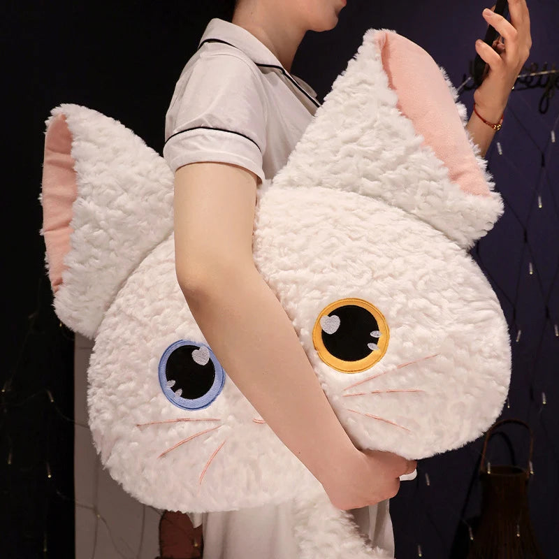 Unisex Knuffelkussen en Deken Set Kattenstijl 3