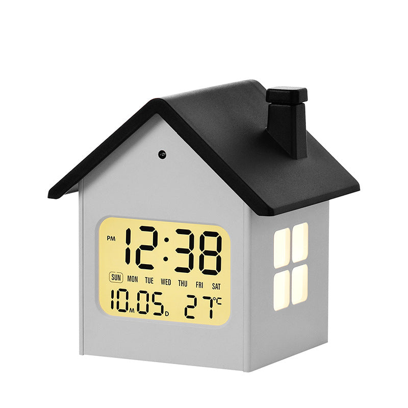 Unisex LED-wekker met modern huisvormig ontwerp 5