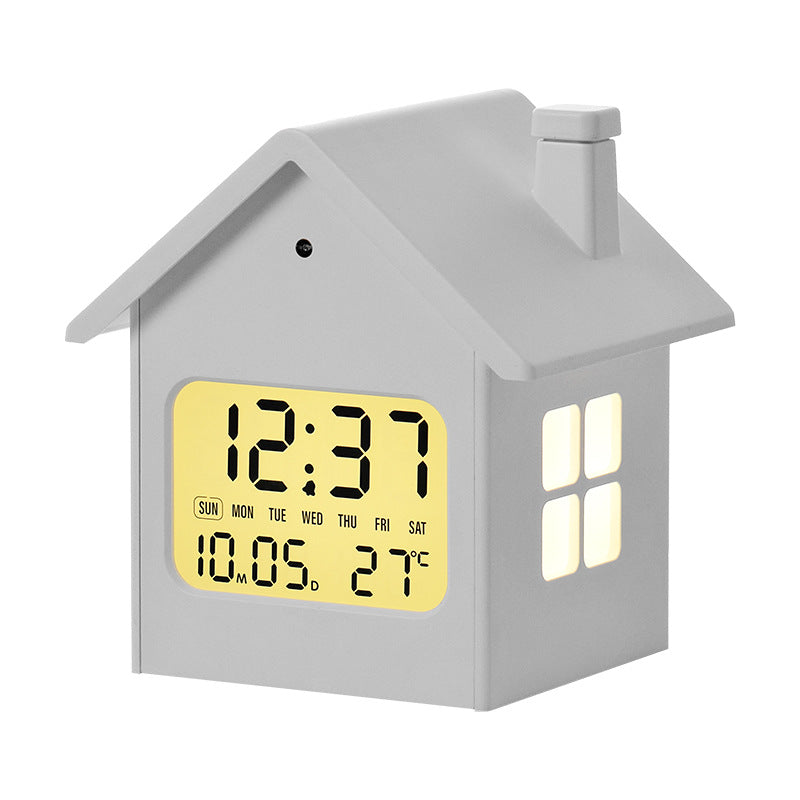 Unisex LED-wekker met modern huisvormig ontwerp 6