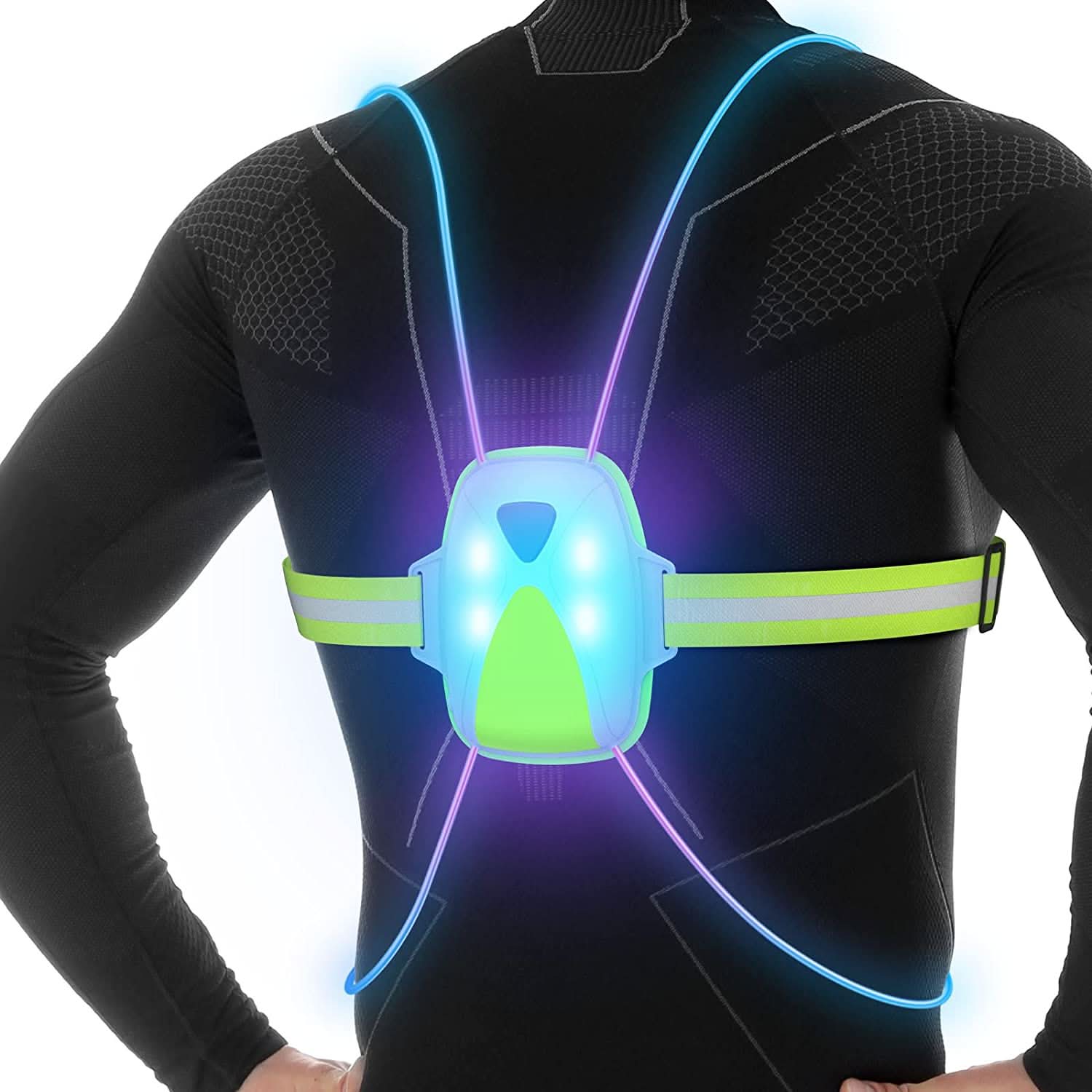 Unisex LED Veiligheidsvest voor Joggen en Buitenactiviteiten 2