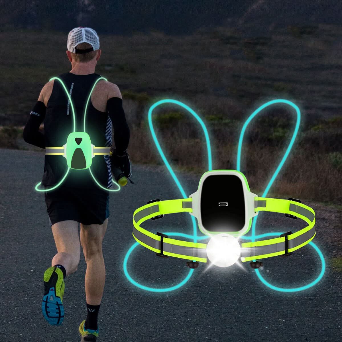 Unisex LED Veiligheidsvest voor Joggen en Buitenactiviteiten 3