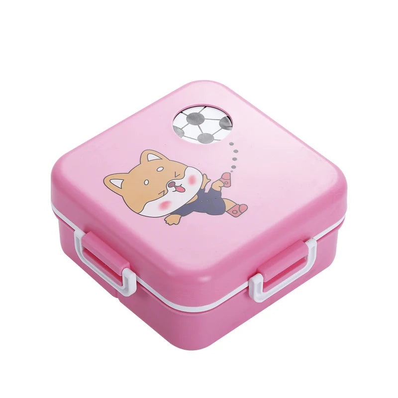 Unisex Lunchbox Draagbaar Met Speels Dierenmotief 5