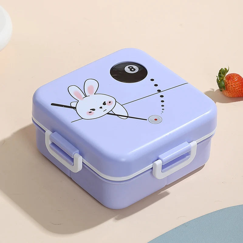 Unisex Lunchbox Draagbaar Met Speels Dierenmotief 7