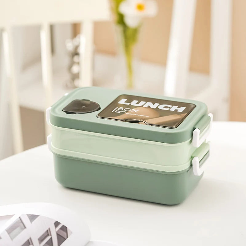 Unisex Lunchbox Dubbellaags Functioneel Ontwerp 6