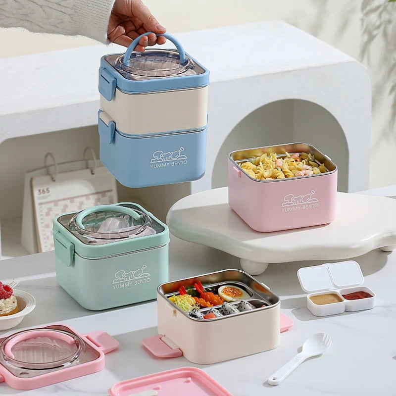 Unisex Lunchbox Met Meerdere Compartimenten Functioneel Design 1