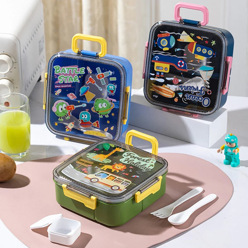 Unisex Lunchbox Met Meerdere Compartimenten Thema Design 1