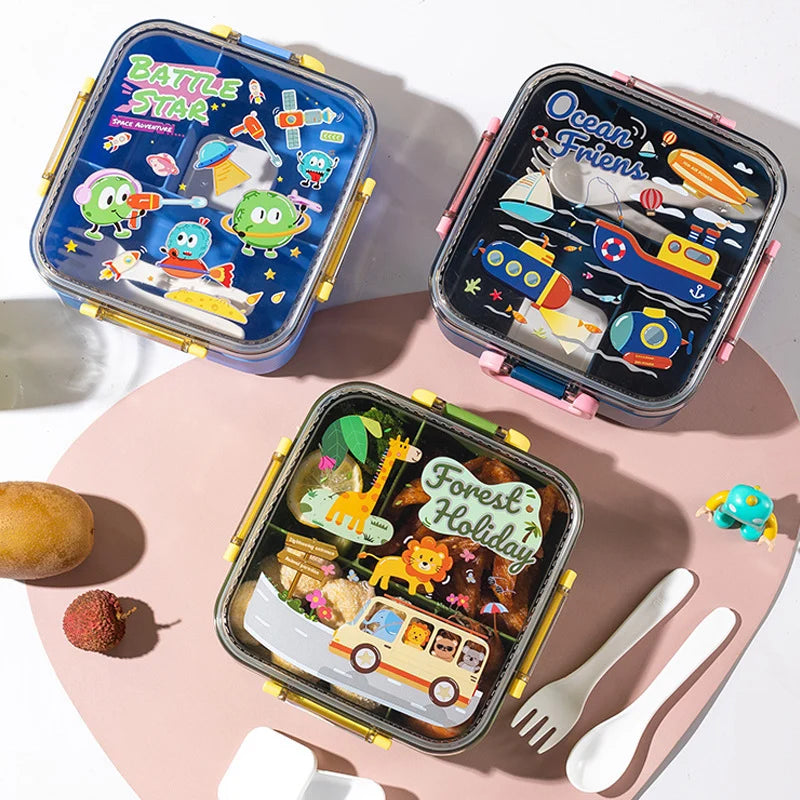 Unisex Lunchbox Met Meerdere Compartimenten Thema Design 3