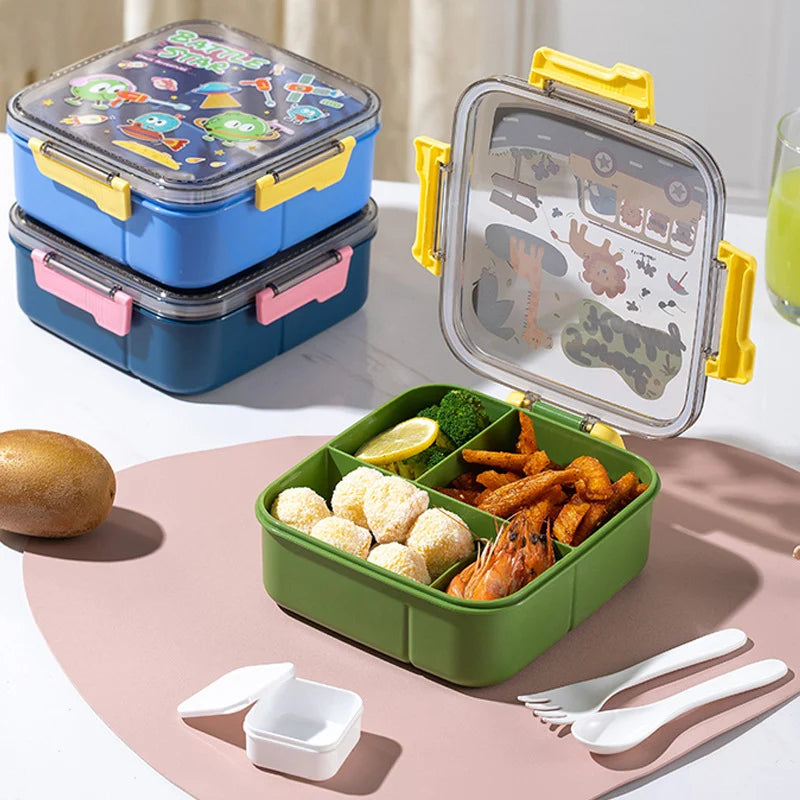 Unisex Lunchbox Met Meerdere Compartimenten Thema Design 4