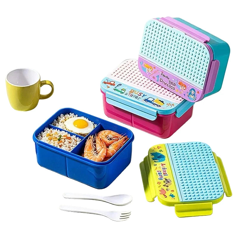 Unisex Lunchbox met Meerdere Compartimenten en Thema 0
