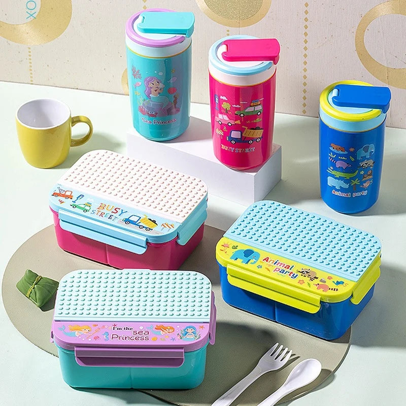 Unisex Lunchbox met Meerdere Compartimenten en Thema 3