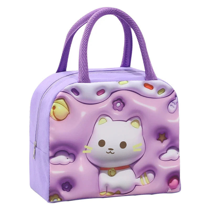 Unisex Lunchtas Cartoonstijl Speels Ontwerp 0