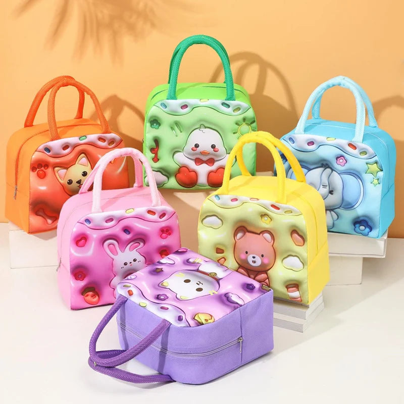 Unisex Lunchtas Cartoonstijl Speels Ontwerp 1