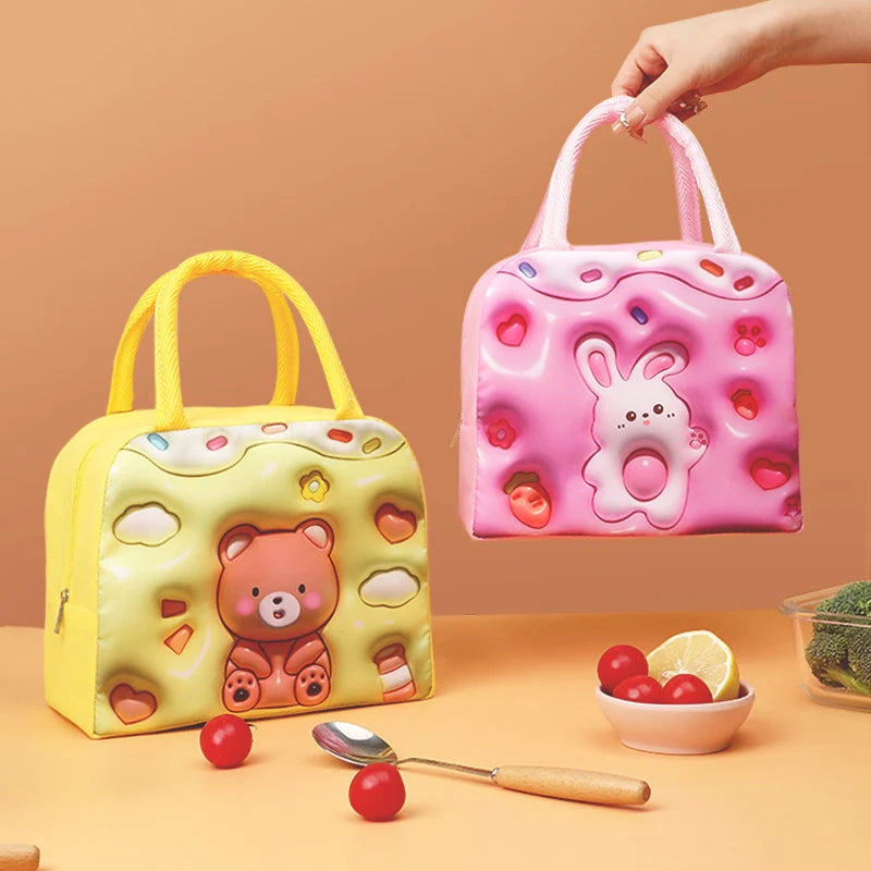 Unisex Lunchtas Cartoonstijl Speels Ontwerp 2