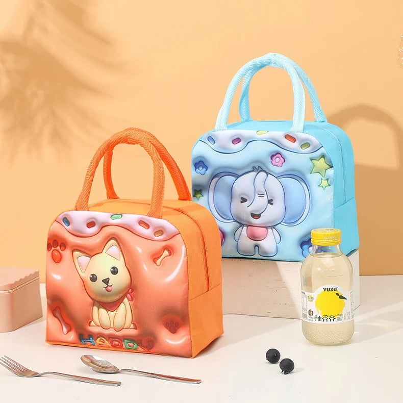 Unisex Lunchtas Cartoonstijl Speels Ontwerp 3