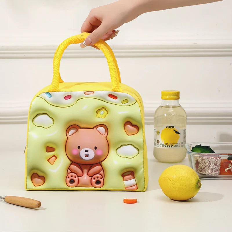Unisex Lunchtas Cartoonstijl Speels Ontwerp 4