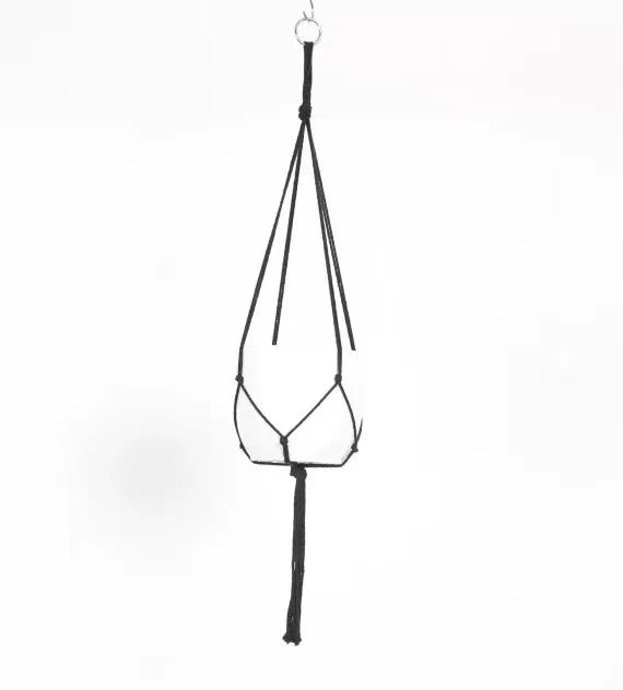 Unisex Macramé Plantenhouder Handgemaakt voor Binnen en Buiten 0