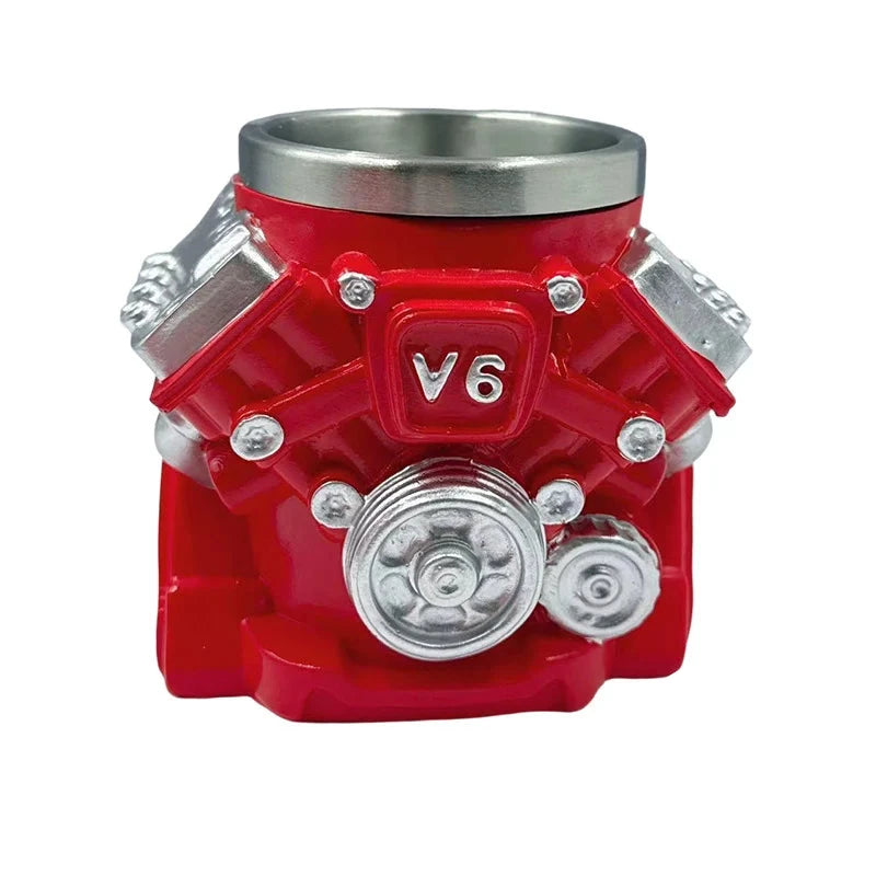 Unisex Mok met V6-motordesign Creatief en Functioneel 0