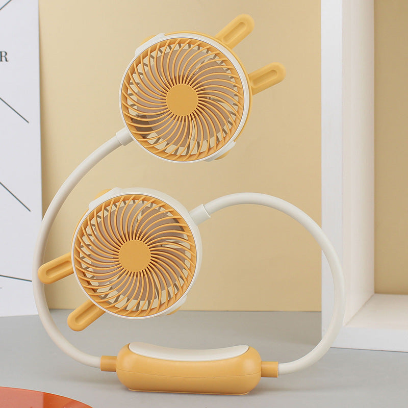 Unisex Nekventilator Draagbaar Met Dubbele Ventilatorkoppen 18
