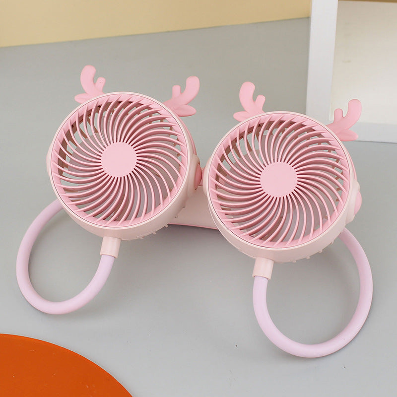 Unisex Nekventilator Draagbaar Met Dubbele Ventilatorkoppen 7