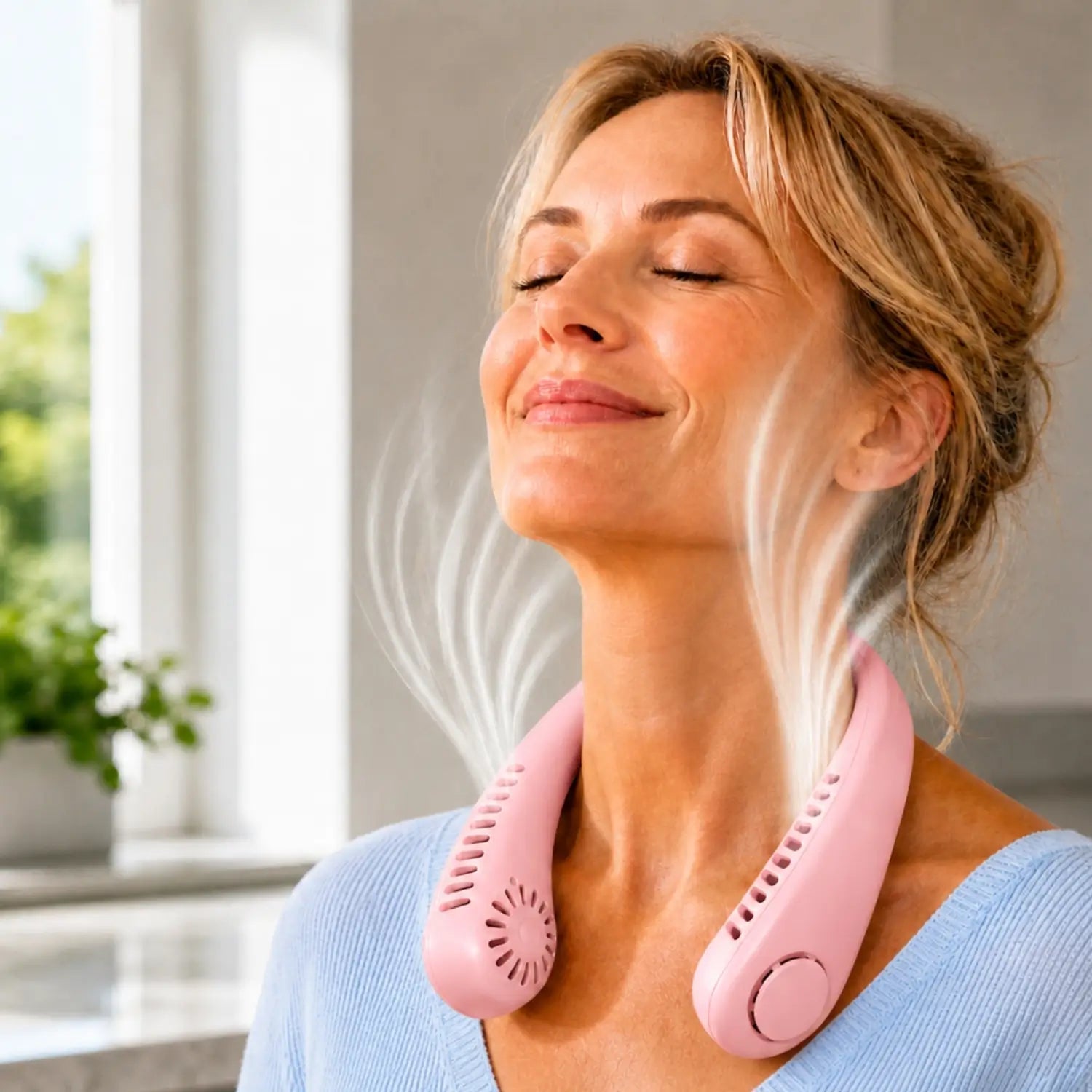 Unisex Nekventilator Draagbaar Met Instelbare Snelheden voor Directe Verkoeling 12