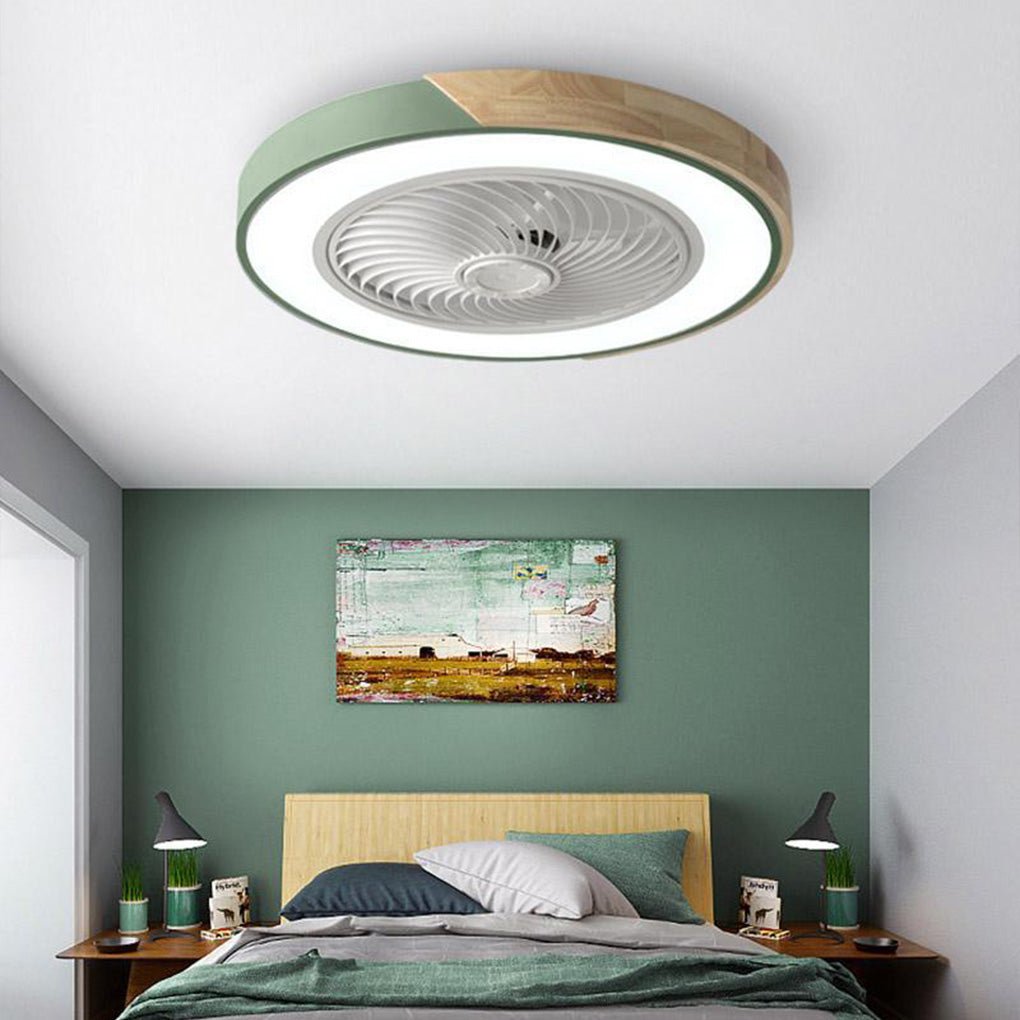 Unisex Plafondventilator Met Lamp Bladloos Modern Design 2