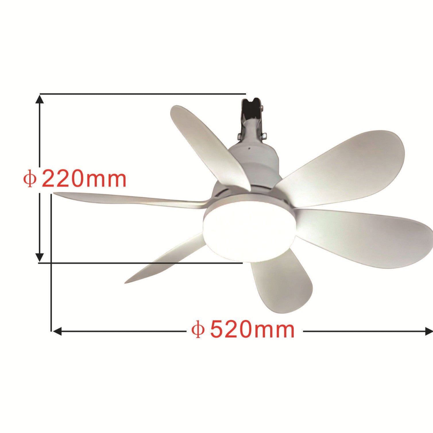 Unisex Plafondventilator Modern met Geïntegreerde LED-Verlichting 3