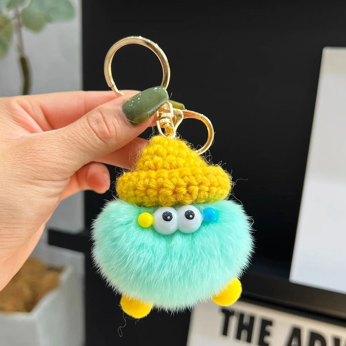 Unisex Pluche Sleutelhanger Cartoonfiguur Speels Design 9