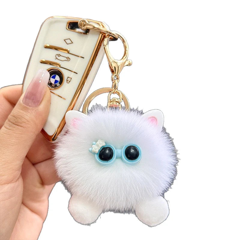 Unisex Pluche Sleutelhanger Kat Speels Accessoire 5