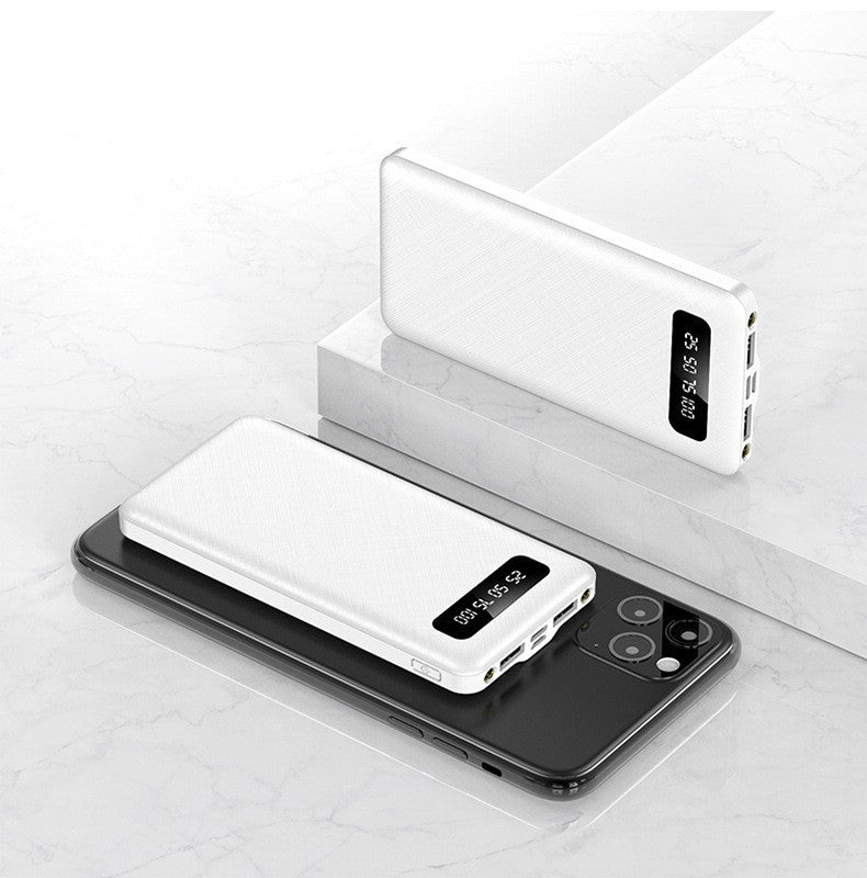 Unisex Powerbank Hoog Vermogen Met LED-Display en Dubbele USB-Poorten 2