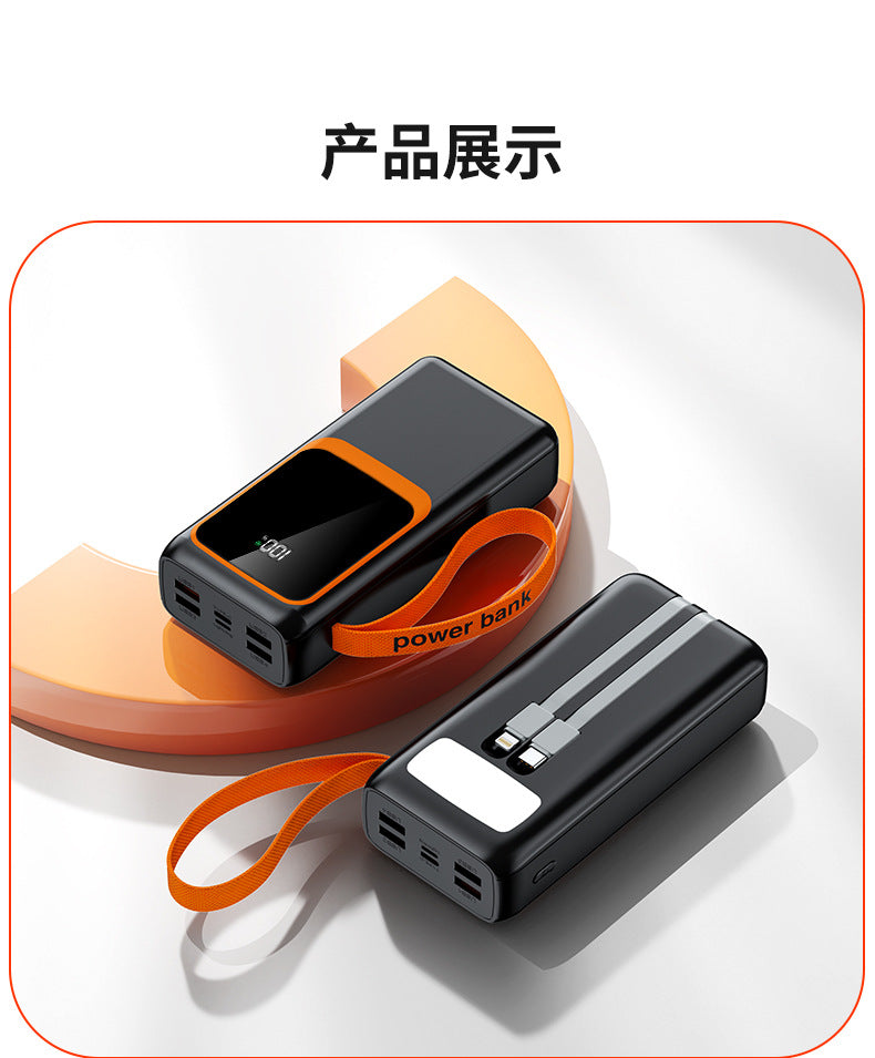 Unisex Powerbank met Digitaal Display en Snellaadfunctie - Powerbank Kopen voor iPhone 8