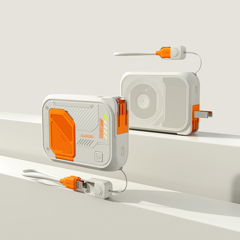 Unisex Powerbank met Snellaadfunctie en Geïntegreerde Oplaadkabel 2