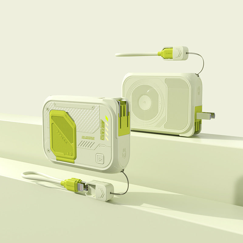 Unisex Powerbank met Snellaadfunctie en Geïntegreerde Oplaadkabel 3