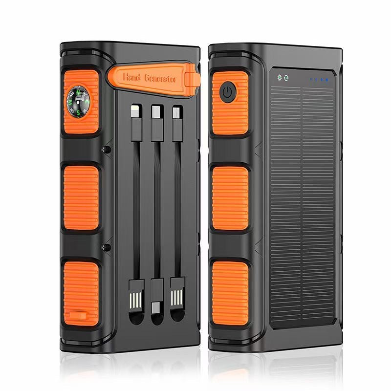 Unisex Powerbank met Zonne-energie en Geïntegreerd Kompas 3