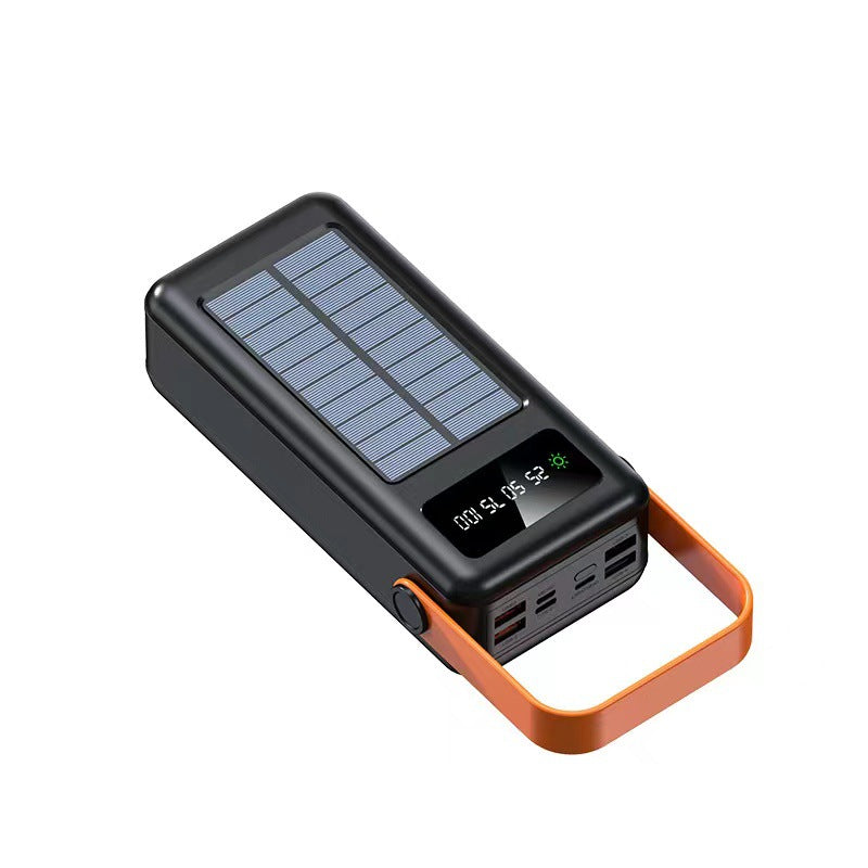 Unisex Powerbank met Zonne-energie en Geïntegreerde Oplaadkabels 1