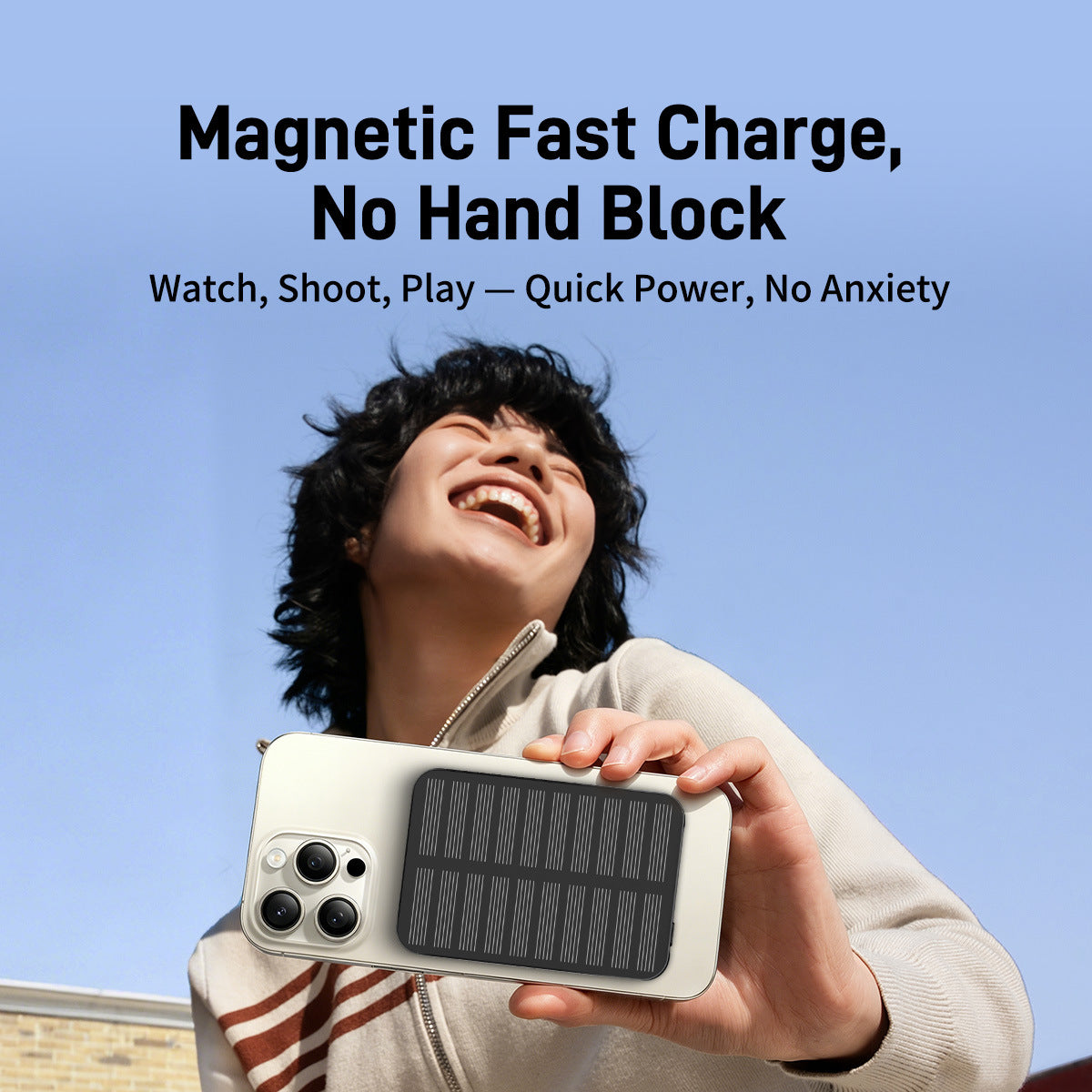 Unisex Powerbank met Zonne-energie en Snellaadfunctie 4