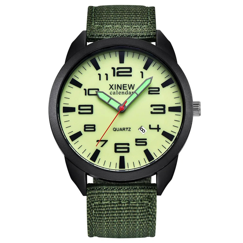 Unisex Quartz Horloge met Lichtgevende Wijzerplaat 1