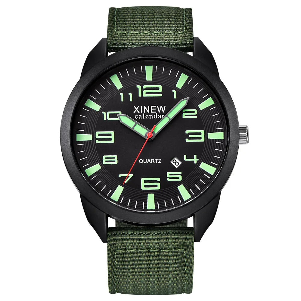 Unisex Quartz Horloge met Lichtgevende Wijzerplaat 2