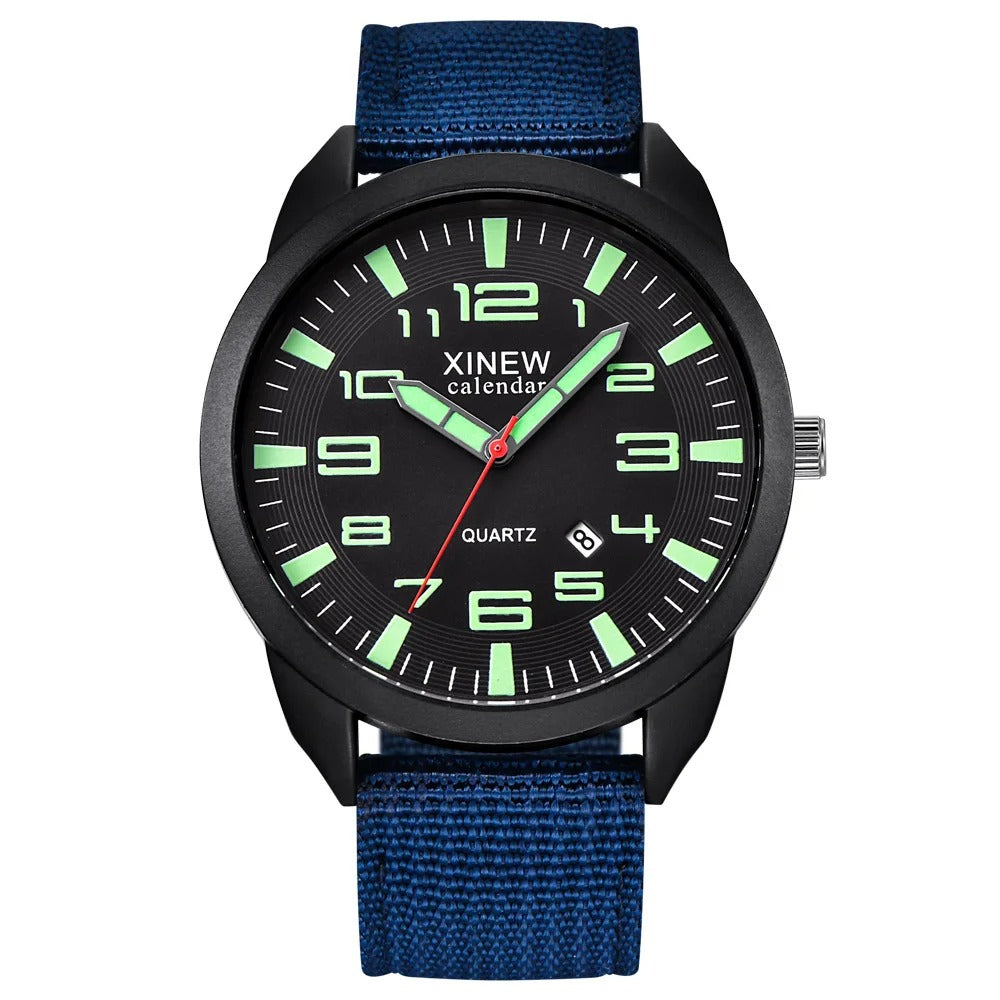 Unisex Quartz Horloge met Lichtgevende Wijzerplaat 4