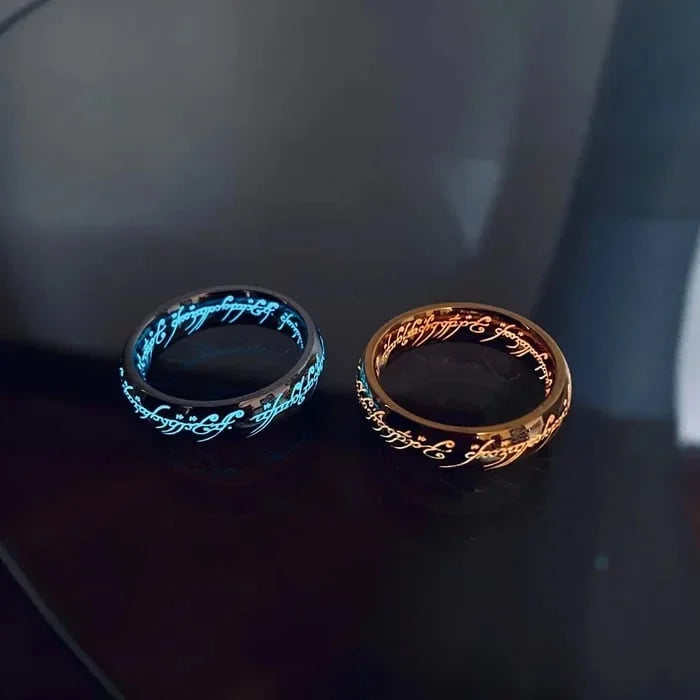 Unisex Ring Met Lichtgevend Elfenschrift 4