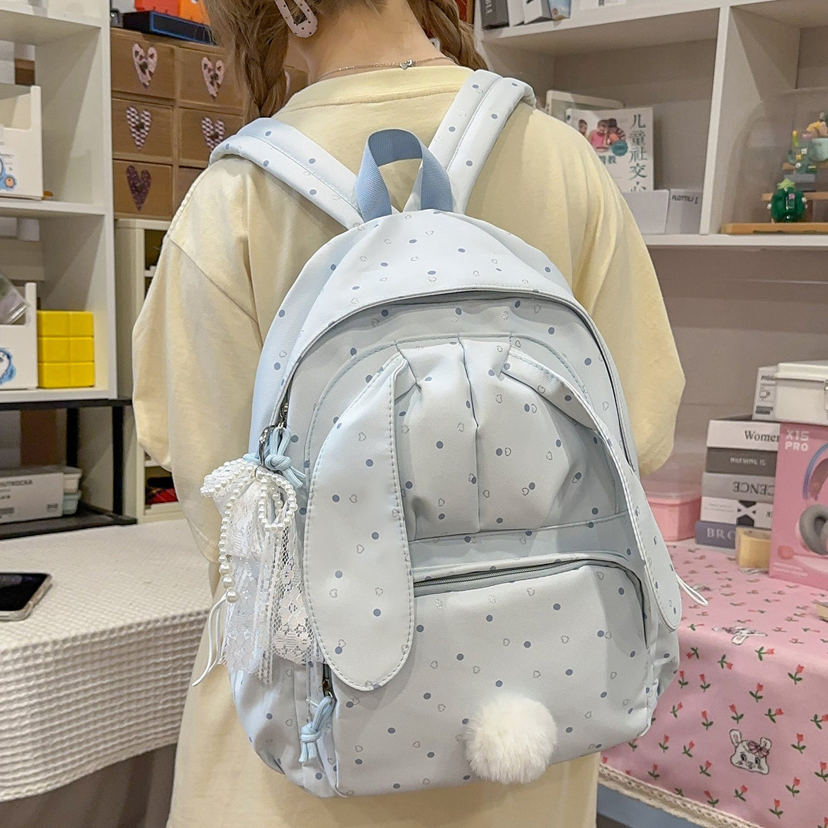 Unisex Rugzak Met Konijnenthema Speels Design 0