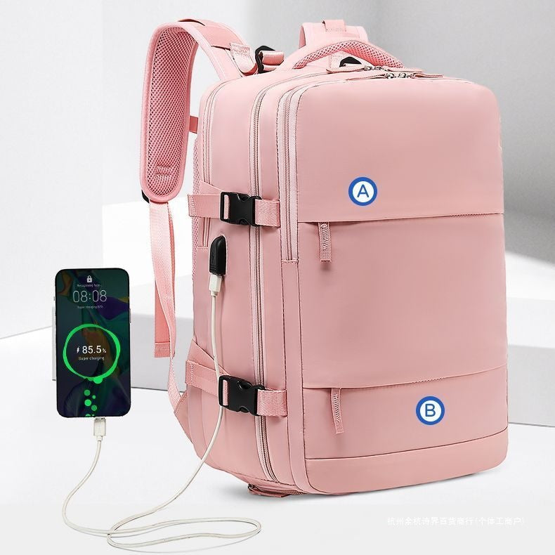Unisex Rugzak Met USB-Poort En Schoenenvak Functioneel Design 2