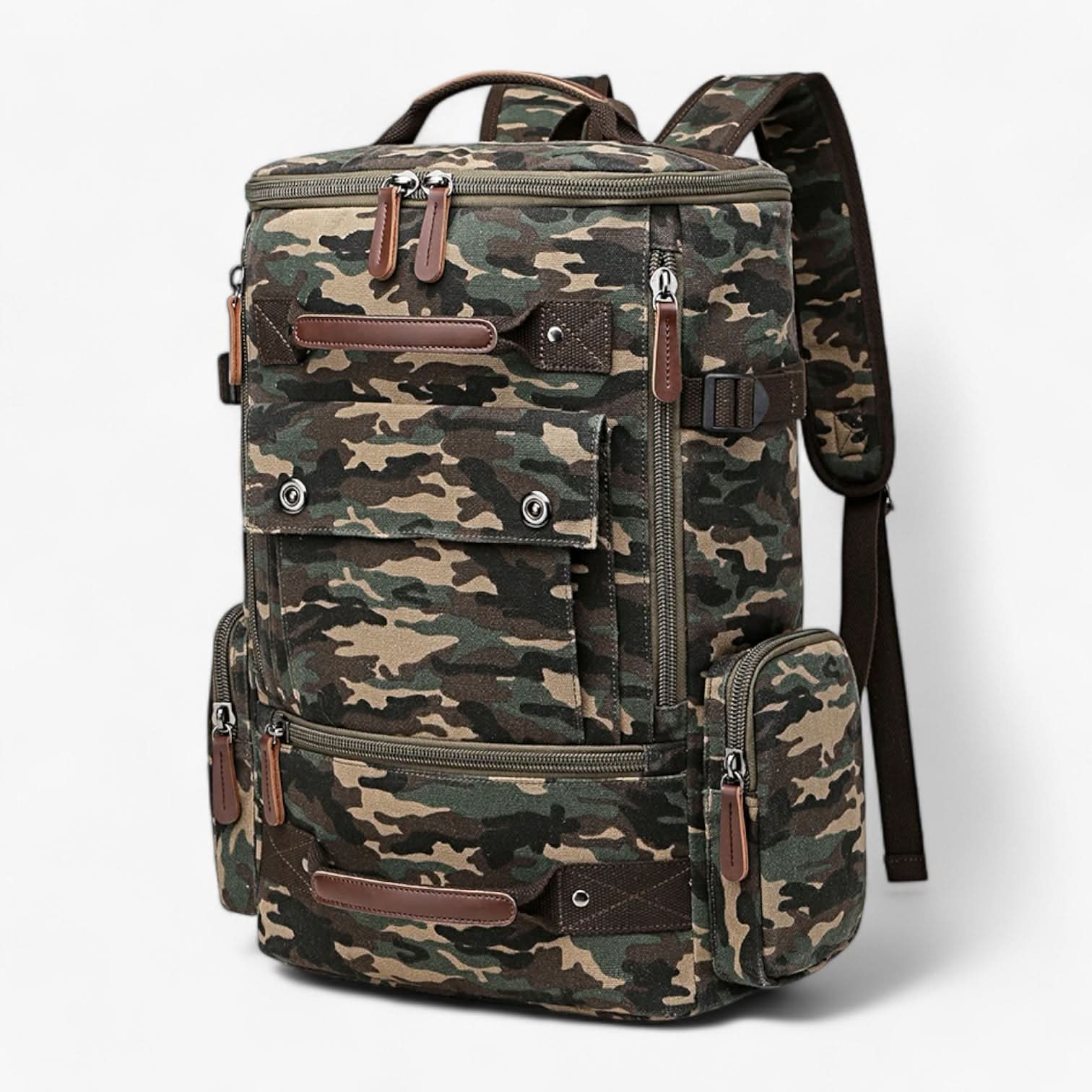Unisex Rugzak met Laptopvak en Vintage Look 12