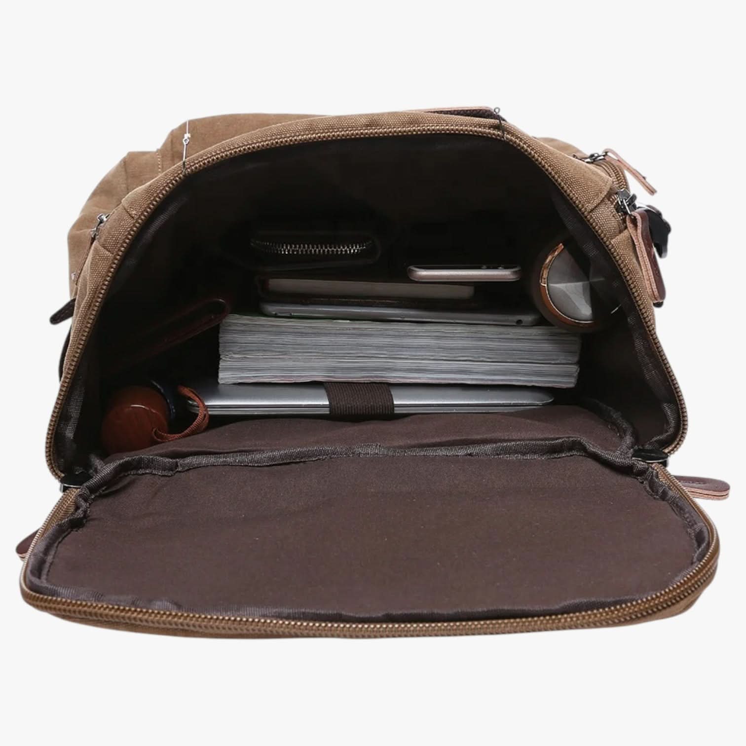 Unisex Rugzak met Laptopvak en Vintage Look 5