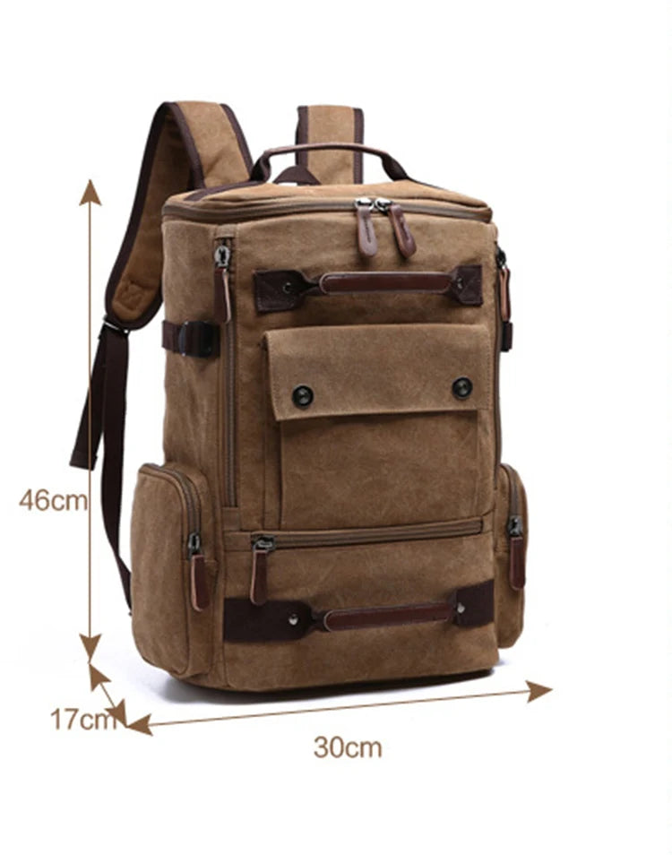 Unisex Rugzak met Laptopvak en Vintage Look 6