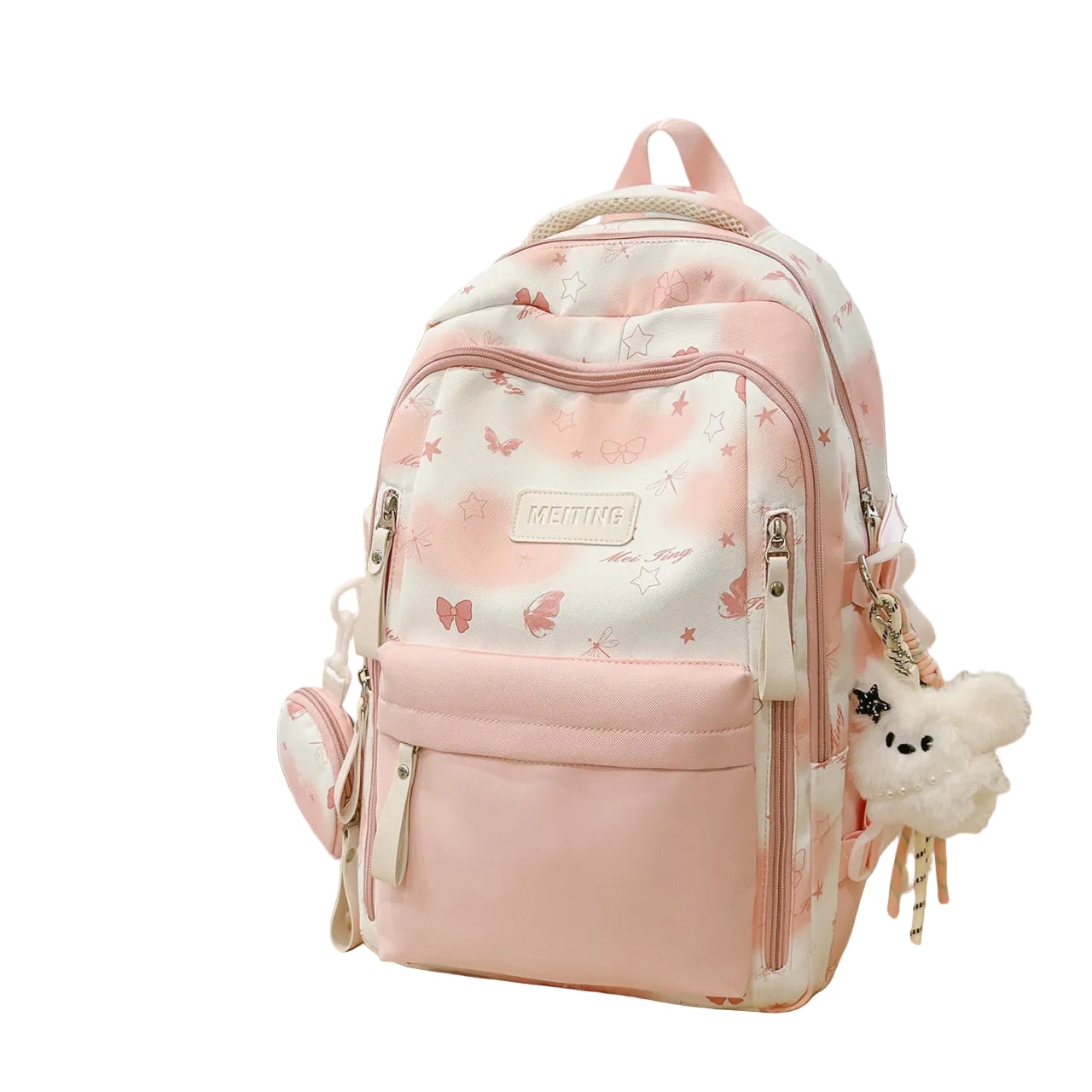 Unisex Schoolrugzak Met Speels Patroon 0
