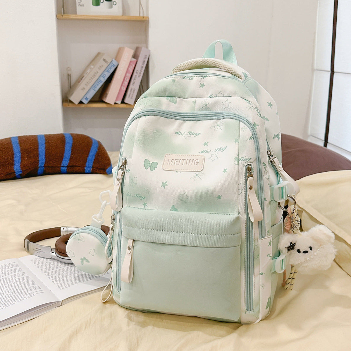 Unisex Schoolrugzak Met Speels Patroon 2