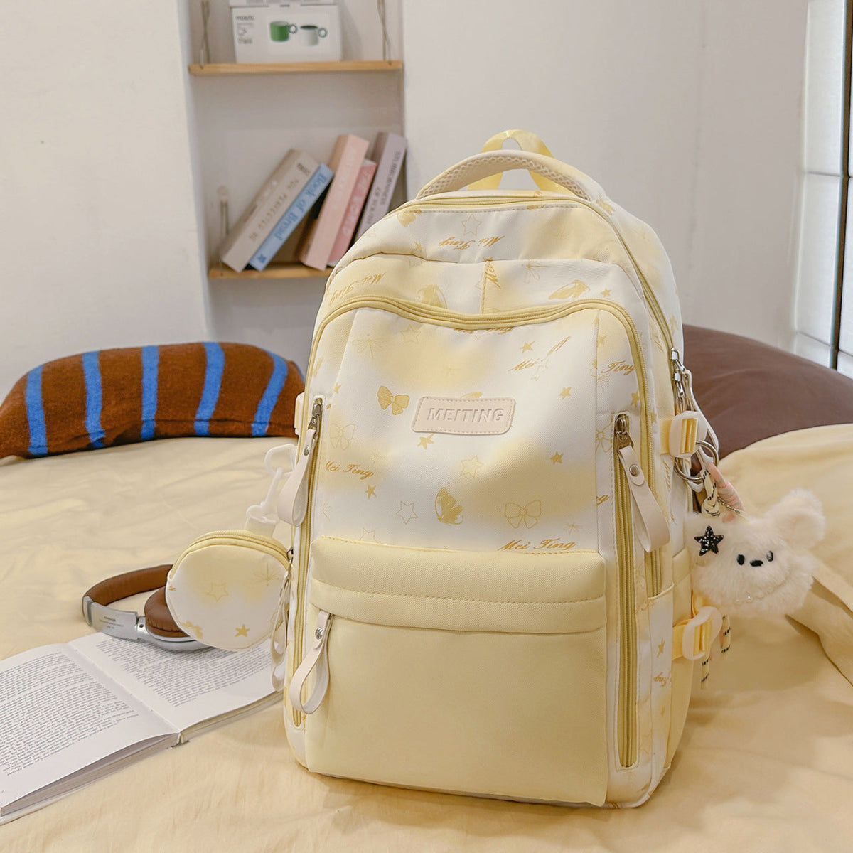 Unisex Schoolrugzak Met Speels Patroon 3